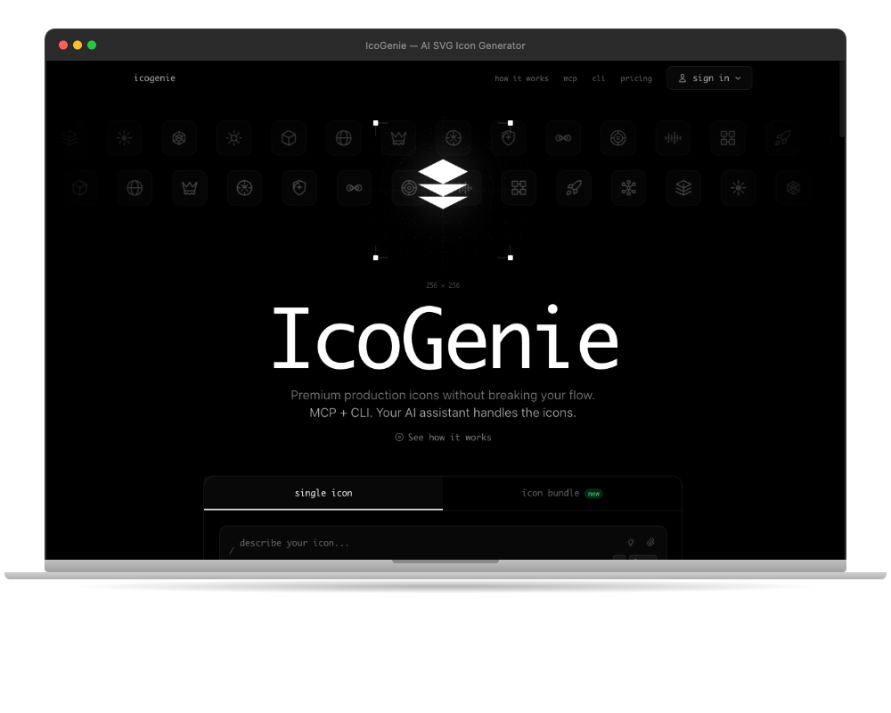 IcoGenie homepage